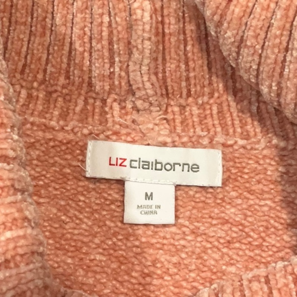 Liz Claiborne Chenille Sweater, EUC - Picture 6 of 7